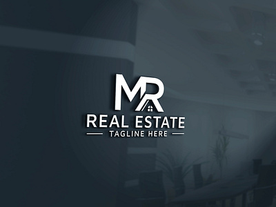 MR real estate property mortgage building construction logo