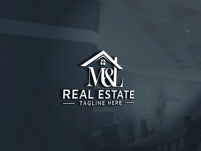 M&L real estate property mortgage building construction logo