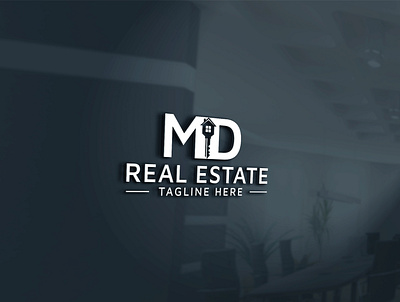 MD real estate property mortgage building construction logo luxury homes logo design md property md real estate