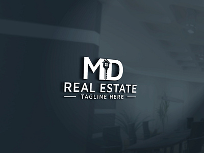 MD real estate property mortgage building construction logo luxury homes logo design md property md real estate