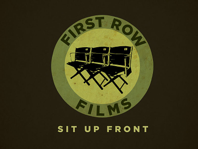 First Row Films logo debut dribble dribble invite logo sports