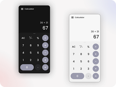 Calculator App app branding calculator dailyui dark dark mode ui ux