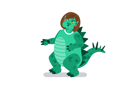 CIVIX: political-zilla after effects animation character civix color fire godzilla illustration monster politics