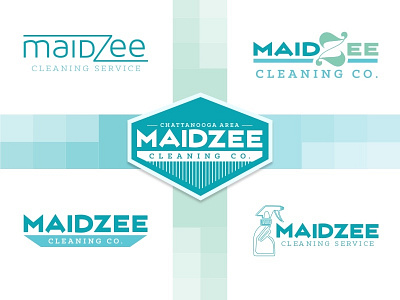 MaidZee Cleaning Co. logo brand branding logo typography