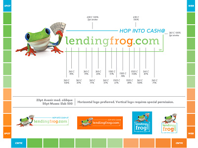 Lending Frog Logo brand branding logo typography