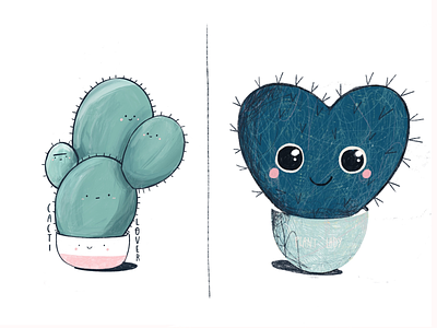 Cactus stickers cactus cute illustration lover sticker