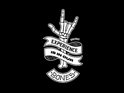 Experience Bones bones experience graphic design illustrations logo love mark skeleton