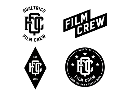 Filmcrew Assets graphic design lock ups monogram sticker pack