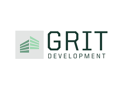 Grit Logo construction design developtment grit lockup logo