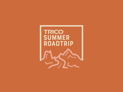 Trico Summer Roadtrip Logo brand design branding design flat flat design icon logo minimal typography vector