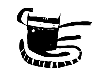 Ninja cat cat illustration