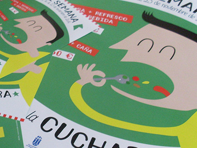 Semana de la Cuchara design flyer illustration poster