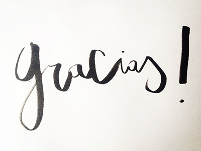 Gracias ! brush brushlettering brushpen graphicdesign handlettering lettering