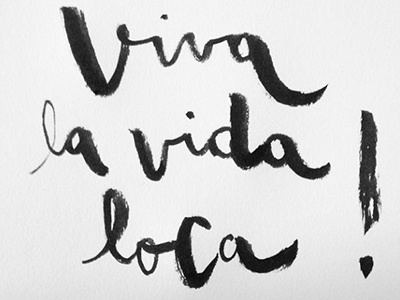 Viva La Vida Loca! brushlettering brushpen graphicdesign handlettering lettering