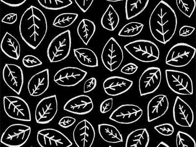 Leafs brushpen graphic design illustration pattern