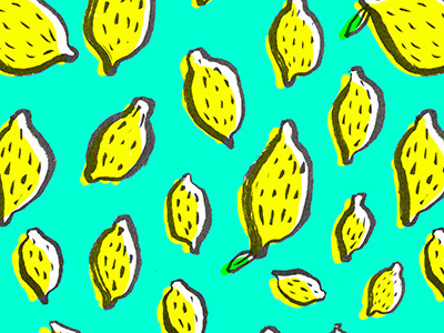 Limones brushpen color graphicdesign illustration pattern