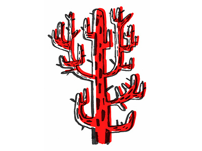 Cactus Del Miedo brushpen cactus color graphicdesign illustration