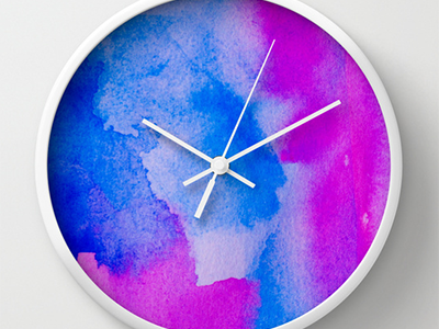 Pacifico Wall Clock brushpen color graphicdesign illustration painting watercolor