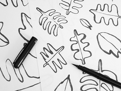 Tropical pattern brushpen color graphicdesign illustration pattern wip