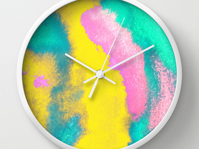 Florida wallclock brushpen fashion graphicdesign painting texture watercolor