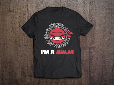 Sus Hi Eatstation Employee T-Shirt employee illustration ninja print shirt sushi