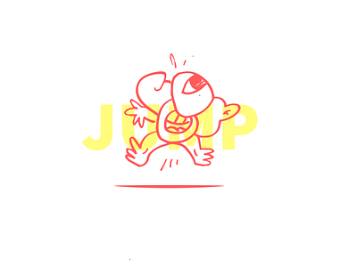 JUMP MAN! color design digitaldesign graphicdesign hand drawn illustration tala typography