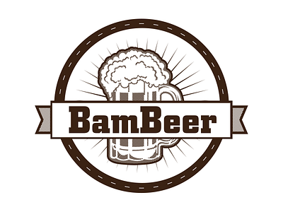 Bambeer bam beer brown logotype restaurant