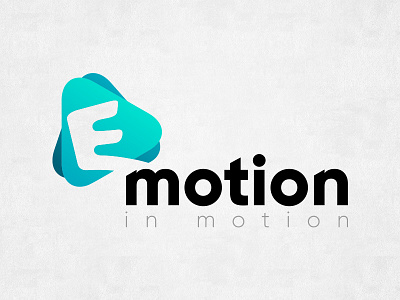 Emotion in motion. Logotype, and its variants. branding emotion illustrator ligature logo motion turquoise typography vector