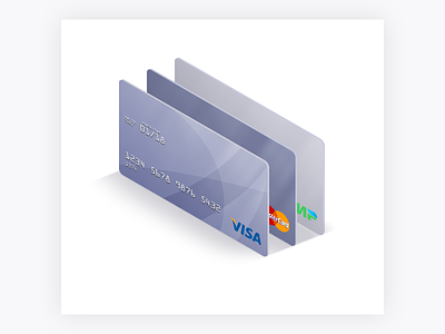 Credit Card android app bank card design icon illustration interface ios isometry mobile ui visa web website