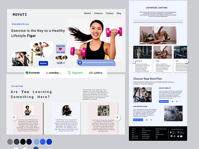 MOVATI FITNESS Landing Page