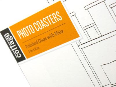 Cottage: Photo Coasters packaging