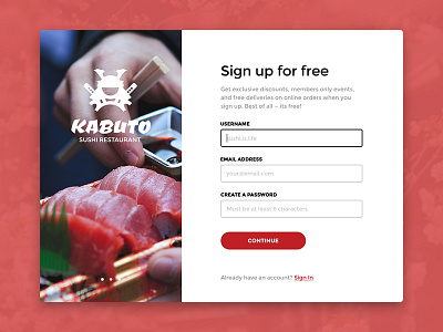 Daily UI #001 - Sign up challenge dailyui design elements log in modal page sign up ui user interface