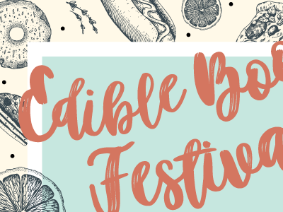 Edible Book Festival | detail design edible foods fun type poster