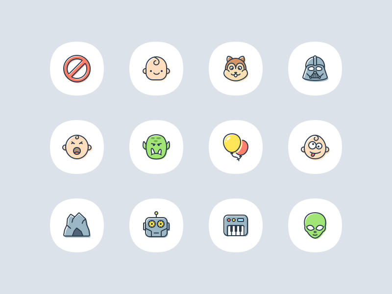 Spitch App - icons set icons instagram video ui ux ios app change voice spitch