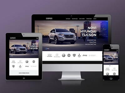 Car dealer web site cars responsive web site