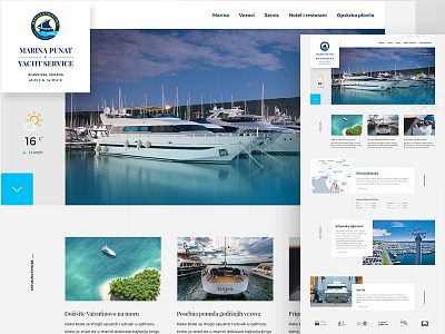 Marina Punat responsive web site marina nautical responsive web