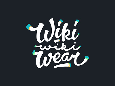 Wiki Wiki Wear brand clothing letter lettering logo logotype w леттеринг
