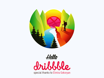 Hello Dribbble! logo