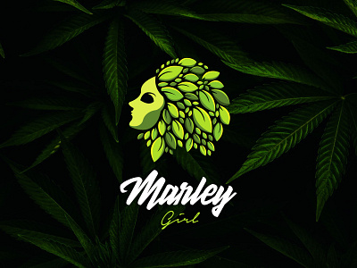 Cannabis Oil Logo illustration logo