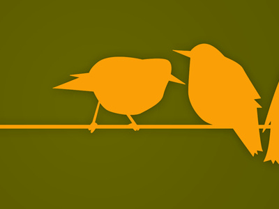 Concept: logo for meeting application birds logo