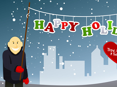 Happy Holidays holiday illustration vector