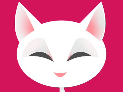 Kitty ai avatar cat illustration vector