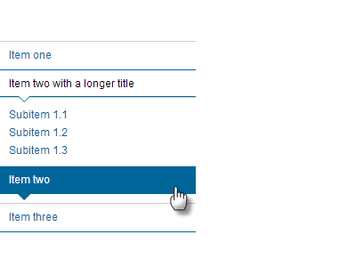 Pure CSS navigation