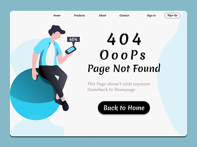 404 Page Not Found 404 design graphic design page not found typography ui