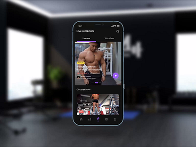 Fitness & Workout Mobile App Interaction after effect animation app design exercise fitness fitness app gym health interaction interactiove interface mobile app motion motion design motion graphics ui animation ui design ux design wellness workout