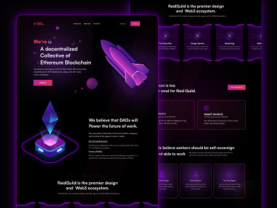 Raidguild.org Redesign Landing Page (Web3)