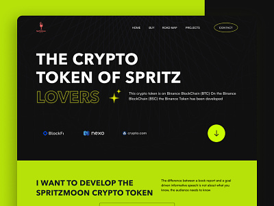 Cryptocurrency Landing Page Redesign application blockchain clean crypto crypto landing page cryptocurrency defi exchange invesment landing page marketing landing minimal nft nft landing page nfts staking token ui web website