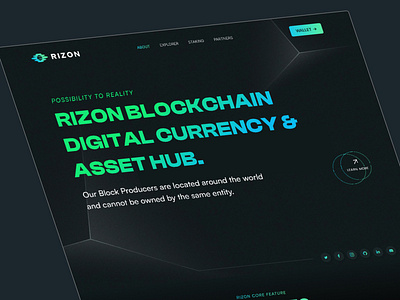 Cryptocurrency Landing Page blockchain clean crypto crypto landing page dao design exchange header invesment landing landing page marketplace minimal nft staking token ui uiux website desgin wix