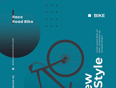 Bike Store Flyer app bike branding cycle design flyer graphic design illustration landing page logo ui ux vector