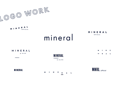 mineral branding + concept design art direction branding color creative design layout logo minimal print typography